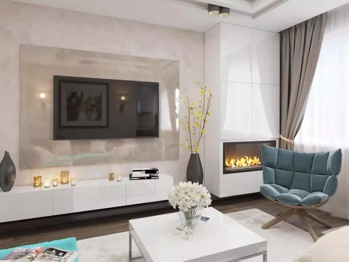 Mobles per a sala d'estar en estil modern (81 fotos): mobles de moda per al saló de l'estil de minimalisme i altres models elegants 9719_49