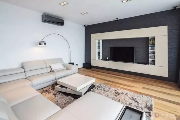 Mobles per a sala d'estar en estil modern (81 fotos): mobles de moda per al saló de l'estil de minimalisme i altres models elegants 9719_7