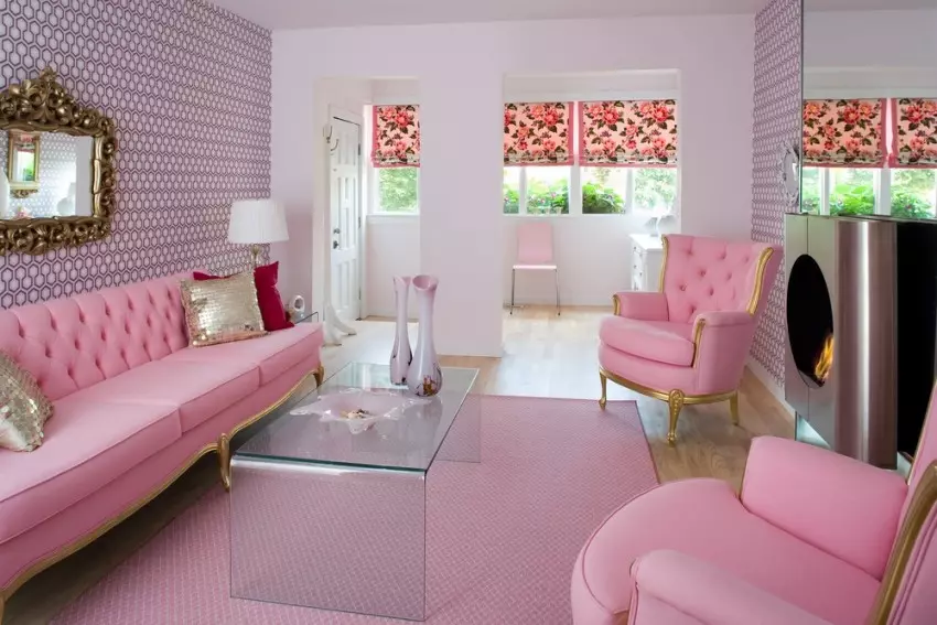 Spilgtas mēbeles dzīvojamā istabā: mēbeles klasiskās un citos stilos balto toņos zālē interjerā 9731_35