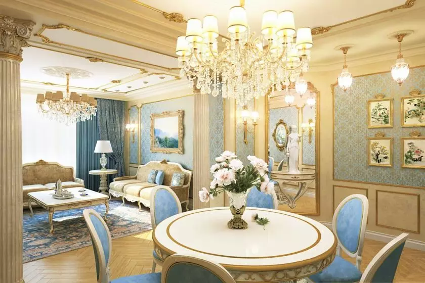 Mobili luminosi per il soggiorno: mobili in classici e altri stili in tonalità bianche all'interno della sala 9731_43