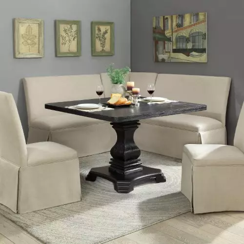 Mesa deslizante para a sala de estar: Dicas para escolher uma grande mesa de jantar oval e redonda. Revisão de mesas bonitas e modernas da produção russa. Exemplos interessantes 9732_20