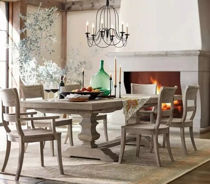 Mesa deslizante para a sala de estar: Dicas para escolher uma grande mesa de jantar oval e redonda. Revisão de mesas bonitas e modernas da produção russa. Exemplos interessantes 9732_21