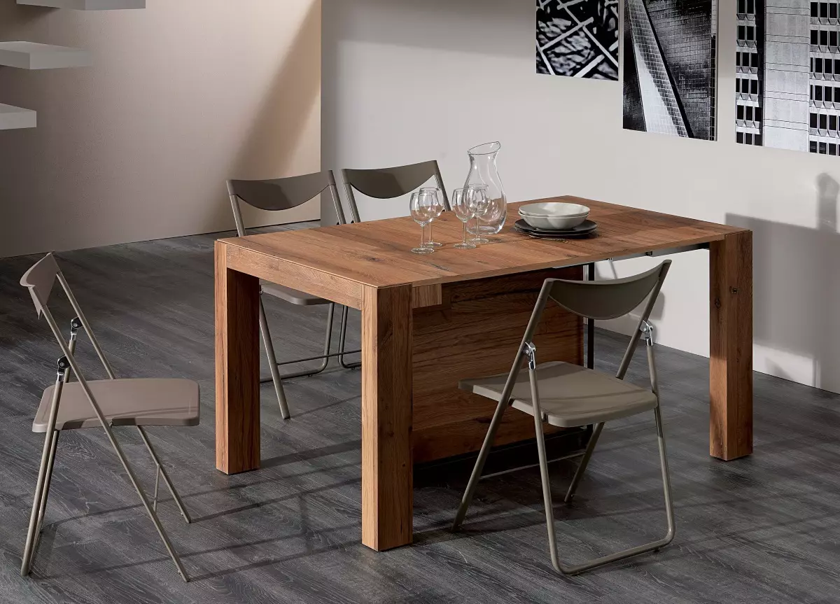 Extendable table for living: tips for choosing the oval and round the large dining table. Overview beautiful, modern tables of Russian production. Interesting examples 9732_34