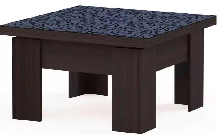 Transformacija stolovi za dnevni boravak (62 slike): folding Trpezarijski stolovi i kliznih okrugli stolovi, stolovi, sklopivi stolovi, konzole i drugih obrazaca u sobi 9745_17