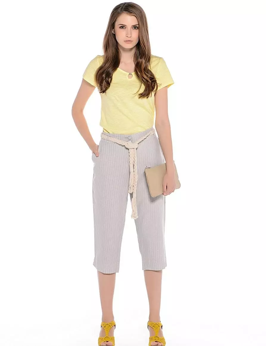 Pantalones Capri (106 fotos): Modelos para mujeres 2021, con qué usar 974_65