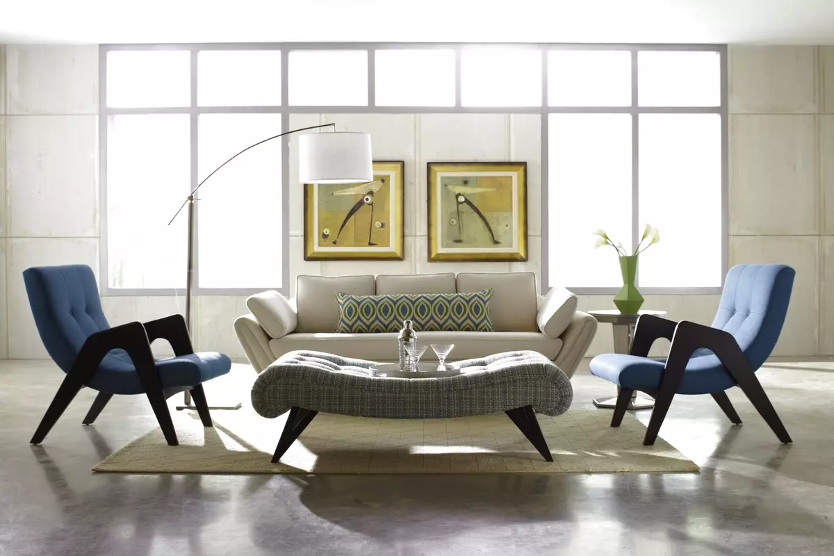 Lágy székek a nappaliban: székszékek, puha hátsó és karfa modellek és egyéb lehetőségek 9751_2