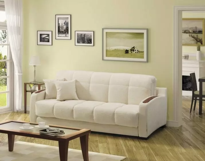 Siesas dzīvojamā istabā (157 fotogrāfijas): pārskats par mīkstajiem dīvāniem zālei, stilīgs pusapaļš un p-formas, neprofināls un elites taisnas dīvāni interjerā. Kā izvēlēties? 9758_144