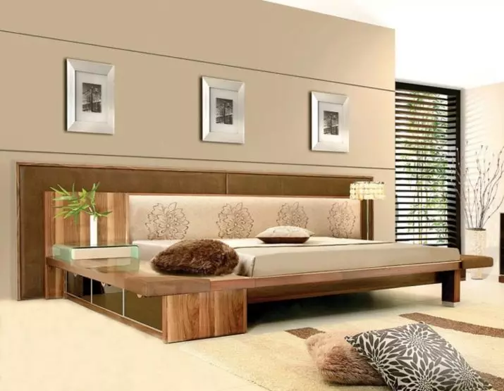 Podium gulta: pjedestāla iespējas matracim, ar izvelkamo gultu nišā un ar pacelšanas mehānismu, bērnu un citiem, piemēriem interjerā 9796_54