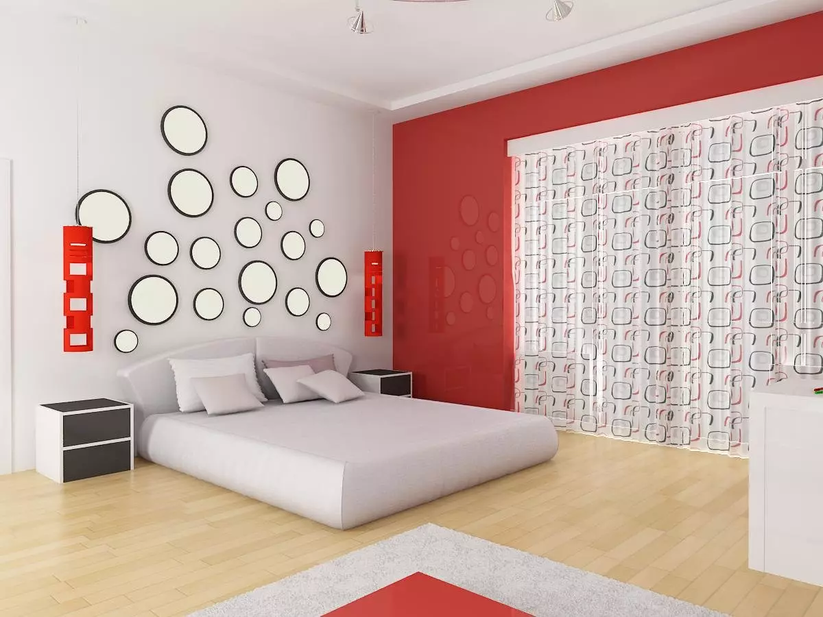 Спаваће собе у различитим стиловима (84 фотографије): Схебби-цхиц и еклектични, медитерански и јапански дизајн, оријентални ентеријер 9810_22