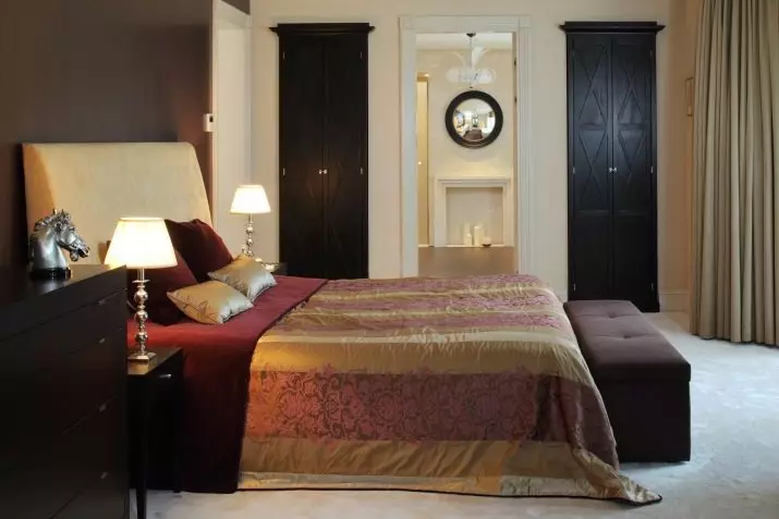 Спаваће собе у различитим стиловима (84 фотографије): Схебби-цхиц и еклектични, медитерански и јапански дизајн, оријентални ентеријер 9810_25