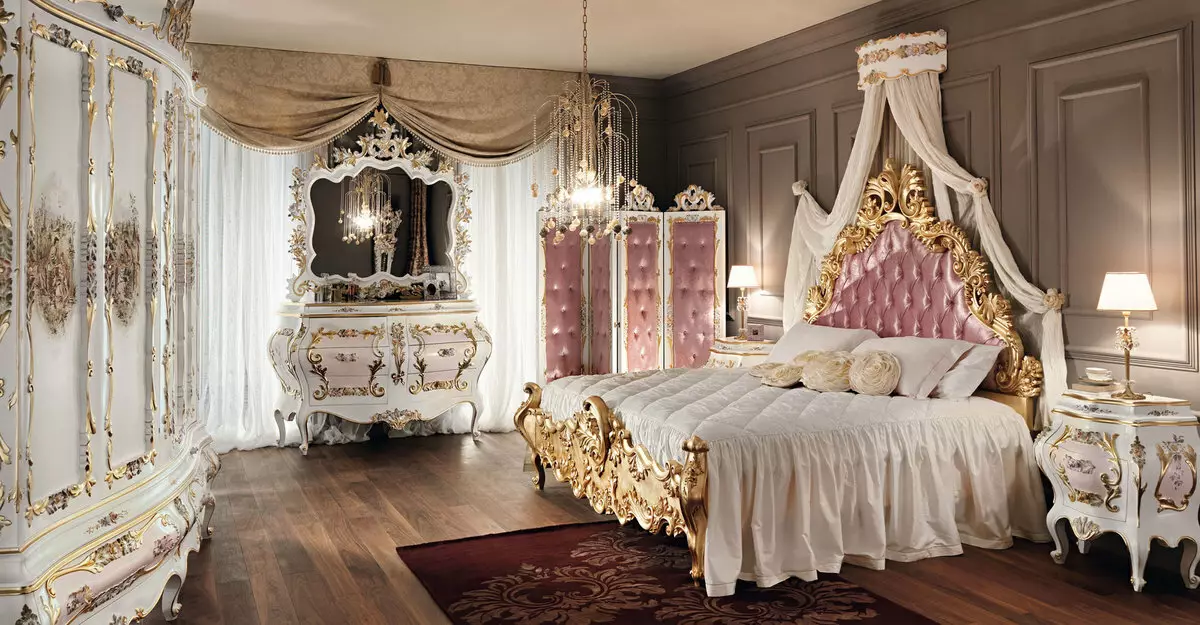 様々なスタイルの寝室（84写真）：シェビーシックと折衷的、地中海、日本のデザイン、東洋のインテリア 9810_4