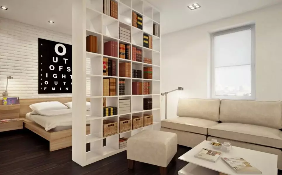 Spálňa Obývacia izba (112 fotiek): Možnosti interiéru pre interiér tej istej izby. Výber modulárneho nábytku a tapety, rozloženia a projektov 9818_48