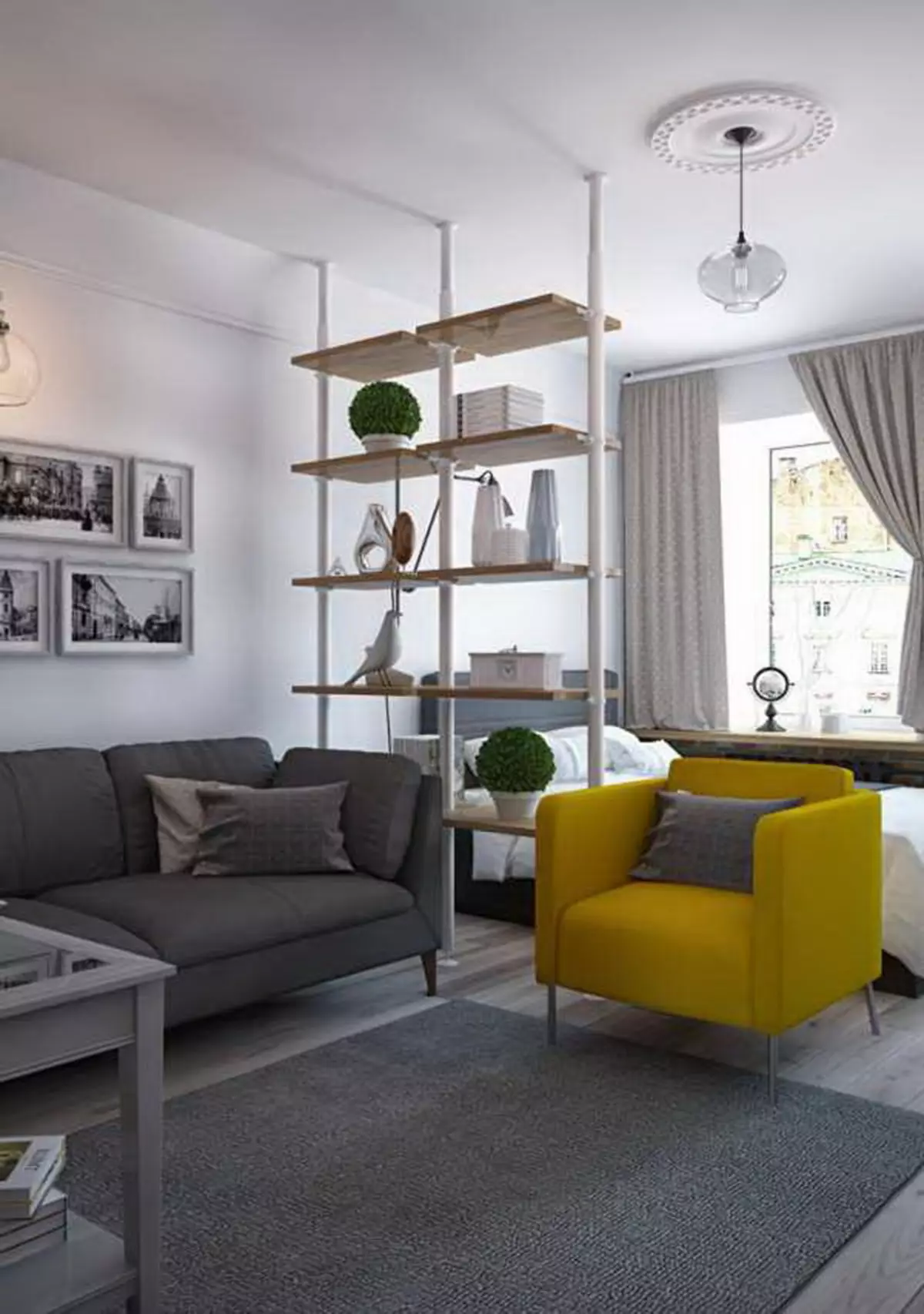 Spálňa Obývacia izba (112 fotiek): Možnosti interiéru pre interiér tej istej izby. Výber modulárneho nábytku a tapety, rozloženia a projektov 9818_5