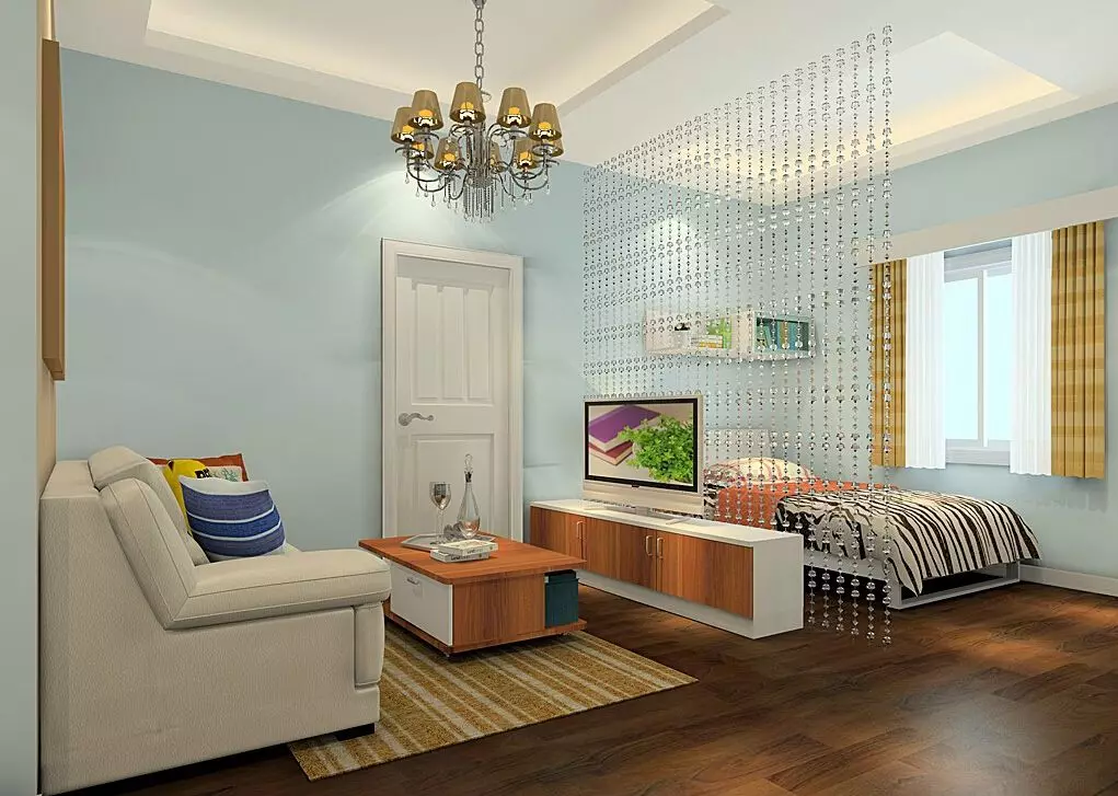 Spálňa Obývacia izba (112 fotiek): Možnosti interiéru pre interiér tej istej izby. Výber modulárneho nábytku a tapety, rozloženia a projektov 9818_72