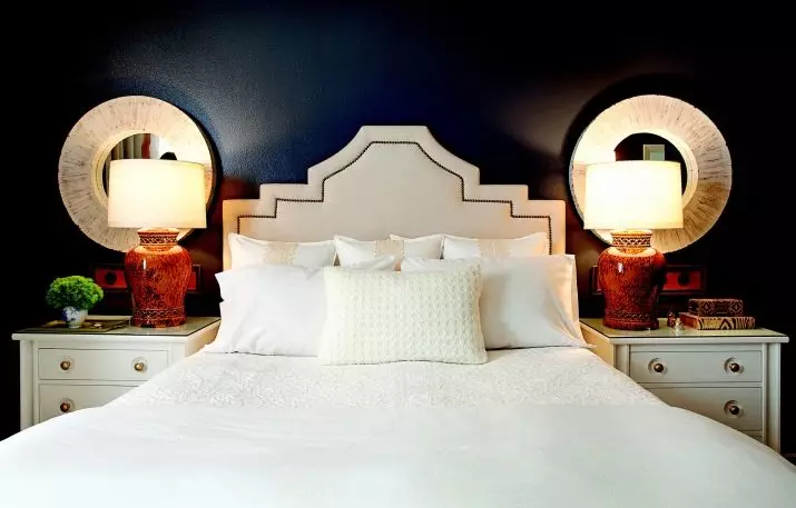 Art Deco Spavaća soba (92 fotografije): Opcije dizajna interijera, prsa i drugi namještaj 9822_61