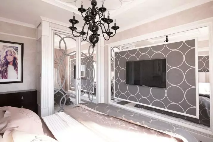 Спальня ў стылі арт-дэко (92 фота): варыянты дызайну інтэр'еру, камода і іншая мэбля 9822_86