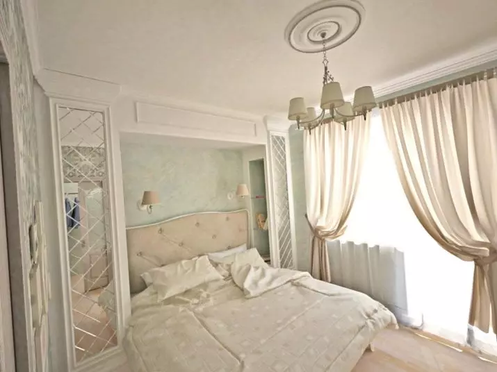 Kleine slaapkamers (166 foto's): Interieurontwerpideeën van een kleine kamer. Hoe kleine slaapkamers in te richten en uit te rusten? Interessante ideeën 9841_103