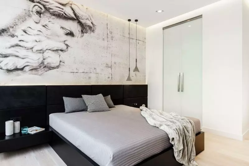 Male spavaće sobe (166 fotografija): Ideje za dizajn enterijera male sobe. Kako opremiti i opremiti male spavaće sobe? Zanimljive ideje 9841_107
