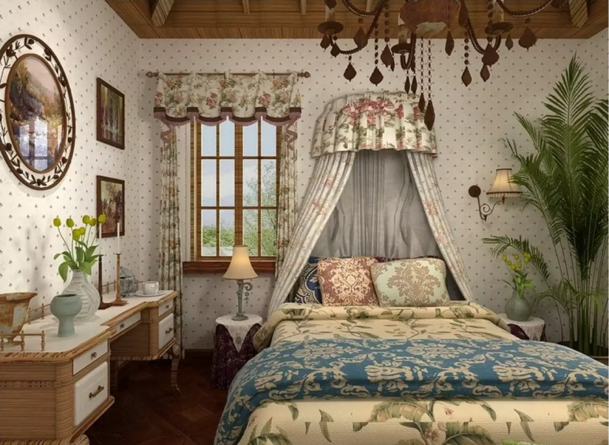スモールベッドルーム（166写真）：小部屋のインテリアデザインのアイデア。小さな寝室を備えて装備する方法は？面白いアイデア 9841_112