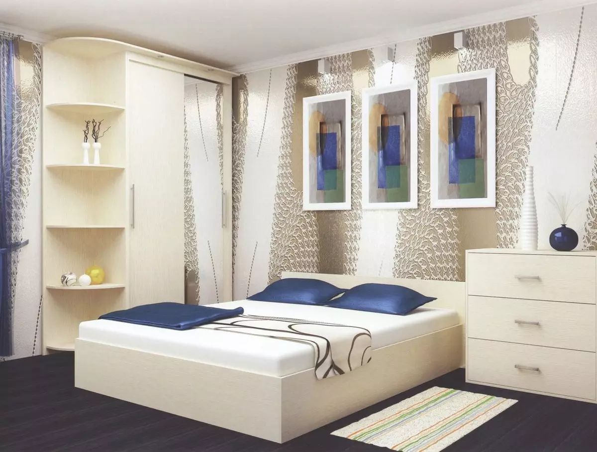 Phòng ngủ nhỏ (166 ảnh): Ý tưởng thiết kế nội thất của một căn phòng nhỏ. Làm thế nào để cung cấp và trang bị phòng ngủ nhỏ? Ý tưởng thú vị 9841_144