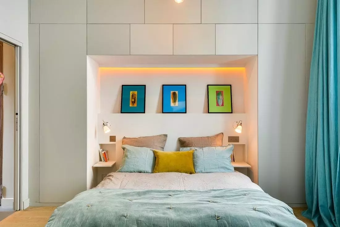 小卧室（166张照片）：室内设计的小房间的设计。如何提供和装备小卧室？有趣的想法 9841_149