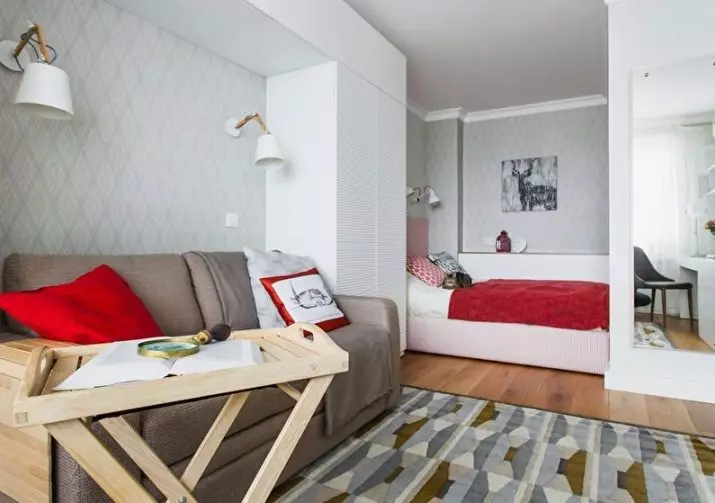 Dormitorios pequeños (166 fotos): Ideas de diseño de interiores de una habitación pequeña. Cómo amueblar y equipar los dormitorios pequeños? Ideas interesantes 9841_160