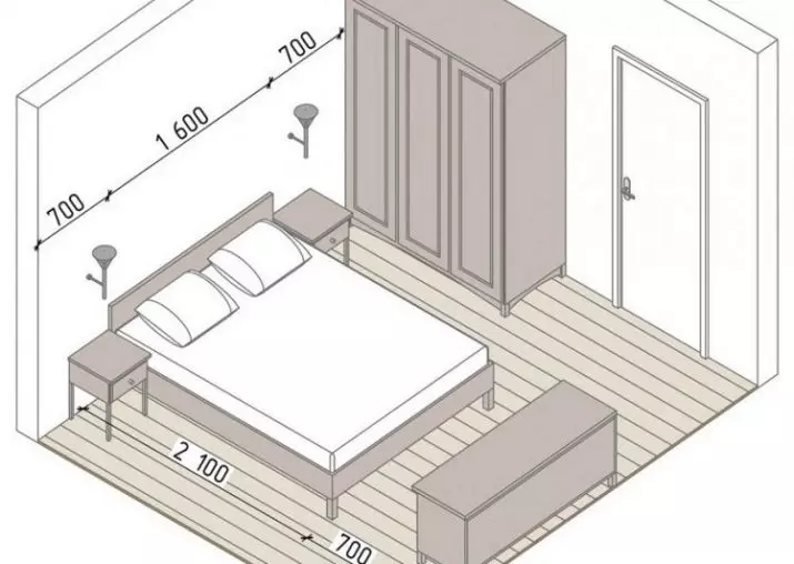 Dormitoare mici (166 fotografii): idei de design interior dintr-o cameră mică. Cum să furnizați și să dotați dormitoarele mici? Idei interesante 9841_17