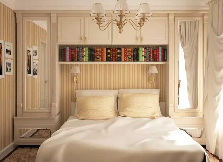 Piccole camere da letto (166 foto): idee di interior design di una piccola stanza. Come arredare ed equipaggiare le piccole camere da letto? Idee interessanti 9841_2