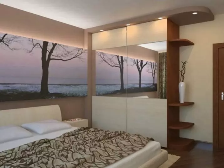 Phòng ngủ nhỏ (166 ảnh): Ý tưởng thiết kế nội thất của một căn phòng nhỏ. Làm thế nào để cung cấp và trang bị phòng ngủ nhỏ? Ý tưởng thú vị 9841_25