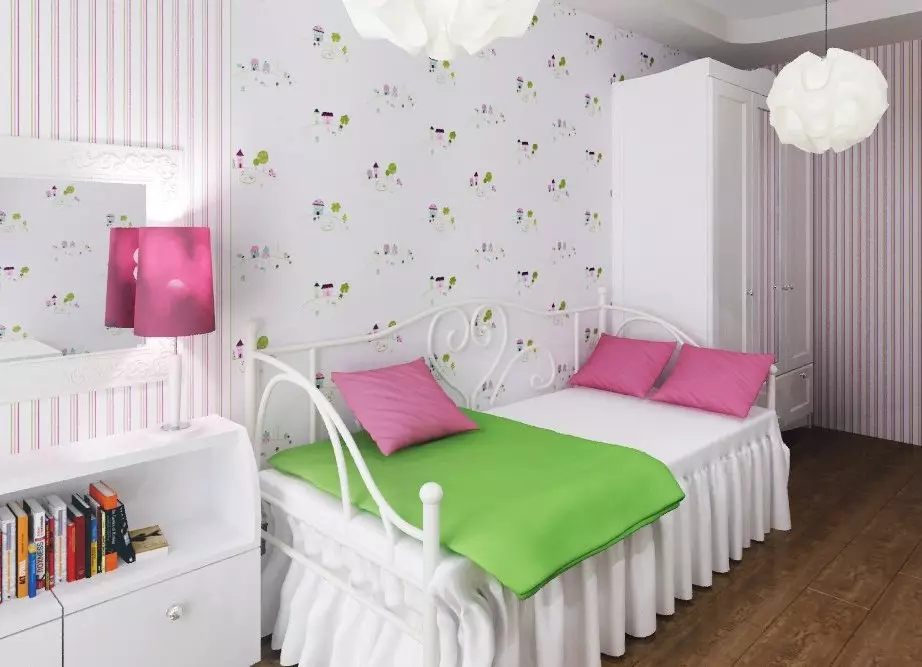 Male spavaće sobe (166 fotografija): Ideje za dizajn enterijera male sobe. Kako opremiti i opremiti male spavaće sobe? Zanimljive ideje 9841_27