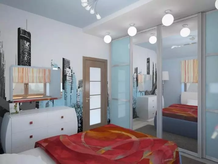 Kleine slaapkamers (166 foto's): Interieurontwerpideeën van een kleine kamer. Hoe kleine slaapkamers in te richten en uit te rusten? Interessante ideeën 9841_38