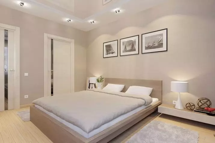 スモールベッドルーム（166写真）：小部屋のインテリアデザインのアイデア。小さな寝室を備えて装備する方法は？面白いアイデア 9841_89
