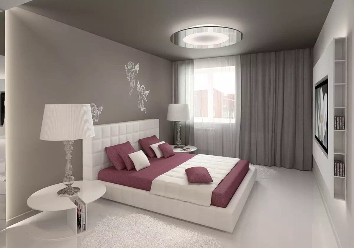 Phòng ngủ tự làm (44 ảnh): Làm thế nào để tạo ra một thiết kế nội thất đơn giản và đẹp mắt? Phòng ngủ Lifehaki với hương vị 9847_21