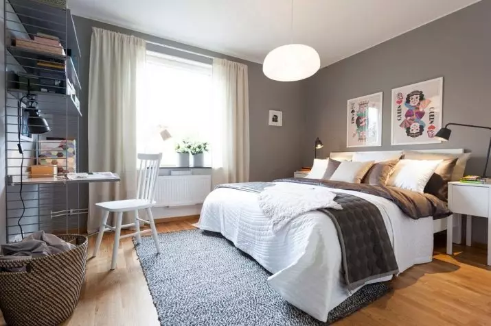 Dormitorios para adultos (52 fotos): Deseño de cuarto para pais. Cal debe ser un cuarto para unha parella nova? Como elixir unha cama para dous cónxuxes de cuarto? 9850_28