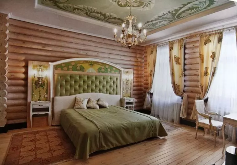 Sypialnia w stylu wiejskim (70 zdjęć): wybór zasłon i mebli do wnętrza, tapet i wystroju, projektowanie małych i dużych sypialni 9852_47