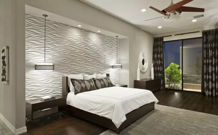 طراحی اتاق خواب 14 متر مربع. متر (87 عکس): داخلی و طرح یک اتاق مستطیلی، طراحی یک اتاق نشیمن اتاق خواب در سبک مدرن، ترتیب مبلمان و منطقه بندی فضا 9875_53