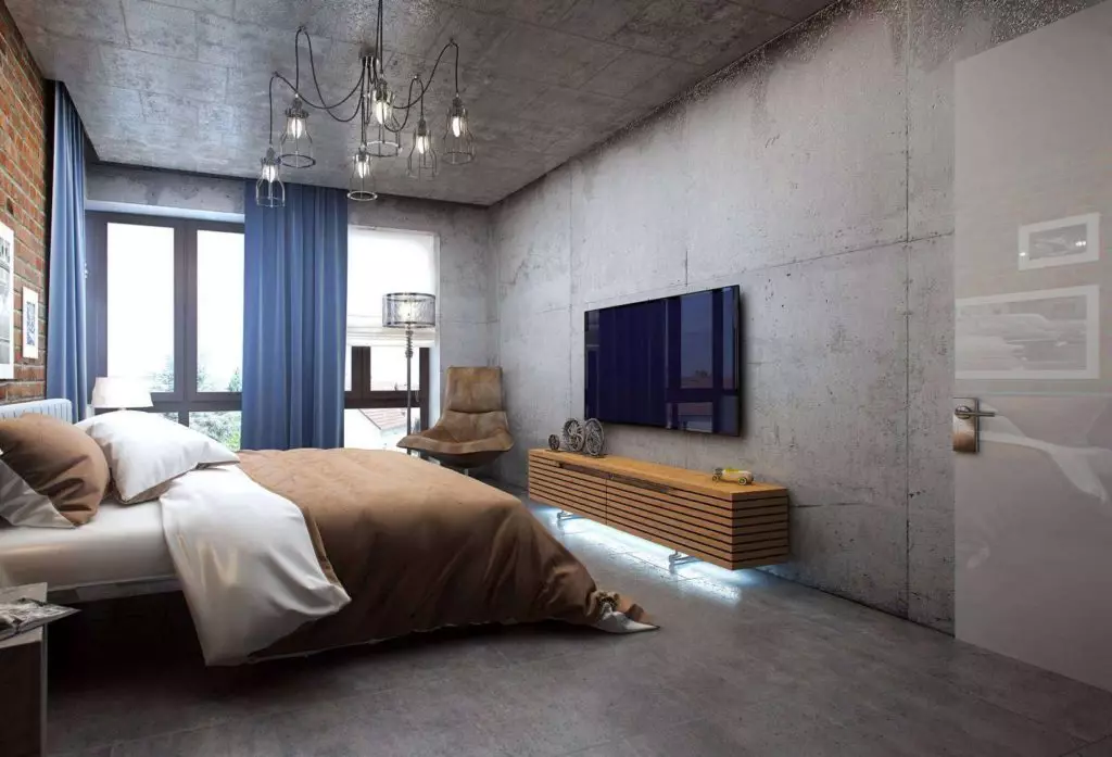 Спальня в сірих тонах (89 фото): шпалери на стінах в дизайні інтер'єру, спальня сіро-білого, синьо-сірого і світло-сірого відтінків. З якими квітами поєднується сірий? 9880_29