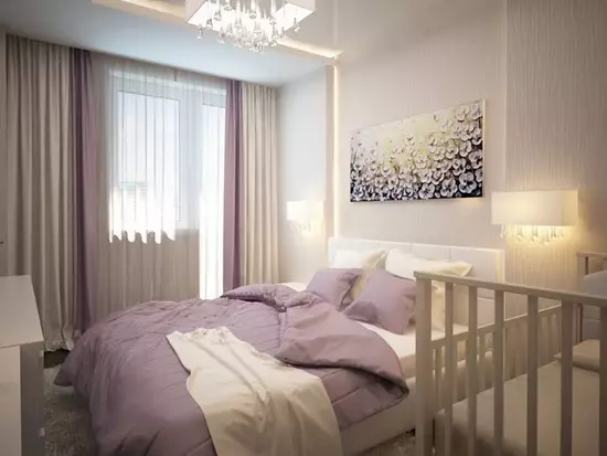 Lilac turu (95 foto): Apa nada wallpaper lan langsir kanggo milih? Gagasan kanggo desain interior, kombinasi karo warna lavender lan putih. Apa perabotan digabungake? 9881_28