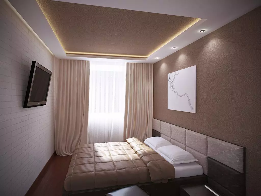 העיצוב של אזור חדרי שינה קטנים של 5-6 מטרים רבועים. M (77 תמונות): תכונות של פנים החדר עם חלון בסגנון מודרני. כיצד לבחור טפט 2x3 חדר? 9884_41