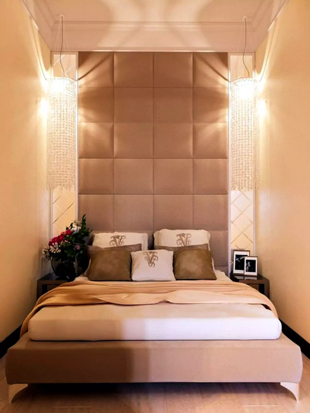 Designul suprafeței dormitoarelor mici de 5-6 metri pătrați. M (77 fotografii): Caracteristicile camerei interioare cu o fereastră într-un stil modern. Cum de a alege un tapet de 2x3 camere? 9884_5