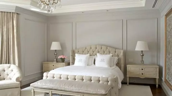 Dormitorul de decorare (63 poze): decoratiuni de perete cu lemn si clase, ziduri din caramida din piatra decorativa si gresie in dormitoare interioare din apartament, alte optiuni 9886_51
