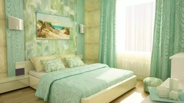 Yatak Odası Dekorasyonu (63 Fotoğraf): Ahşap ve fıçı tahtası ile duvar dekorasyonu, Dekoratif taştan yapılmış tuğla duvarlar ve iç yatak odalarında fayans, diğer seçenekler 9886_60