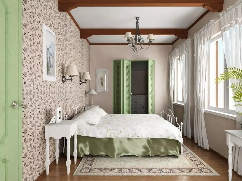 Eenvoudige slaapkamers (65 foto's): Hoe om binne-ontwerp net en smaakvolle skep? Begroting opsies in die gewone middelklas woonstel 9890_39