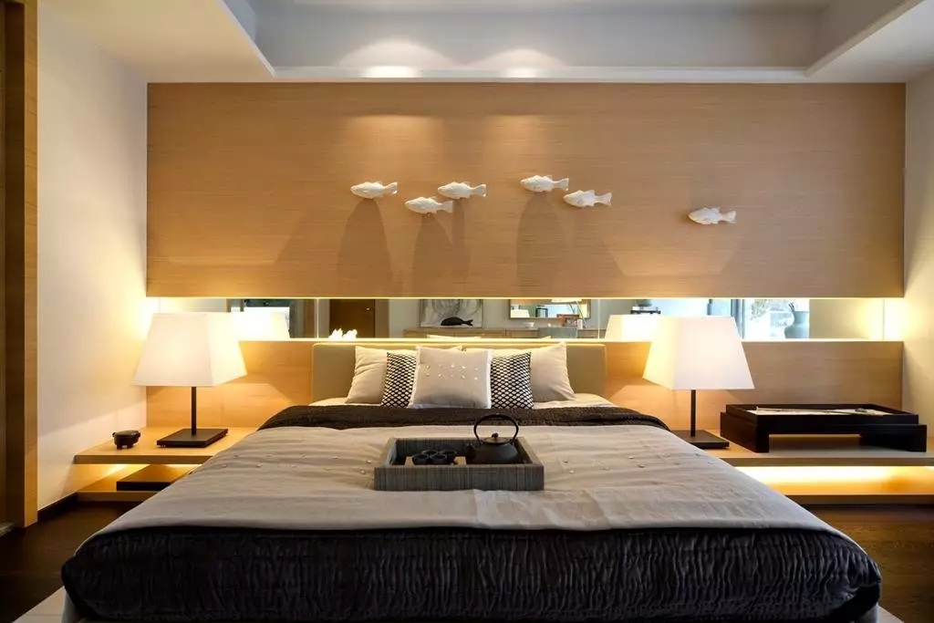 Eenvoudige slaapkamers (65 foto's): Hoe om binne-ontwerp net en smaakvolle skep? Begroting opsies in die gewone middelklas woonstel 9890_42