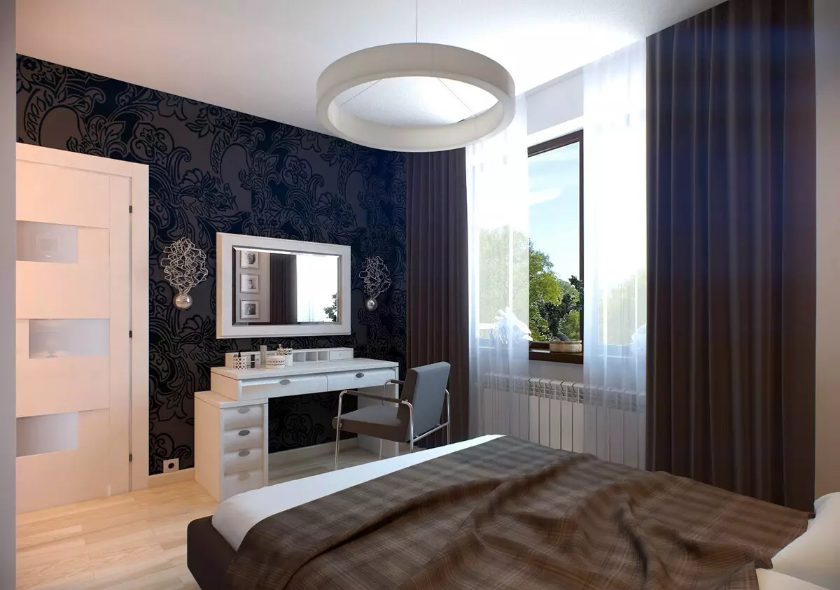 Eenvoudige slaapkamers (65 foto's): Hoe om binne-ontwerp net en smaakvolle skep? Begroting opsies in die gewone middelklas woonstel 9890_47