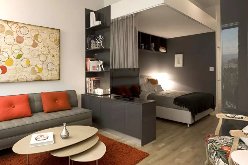 Dormitorios Asientos 19-20 Sq. M. M (66 fotos): Características del diseño de interiores, opciones para zonificar una habitación 9900_35