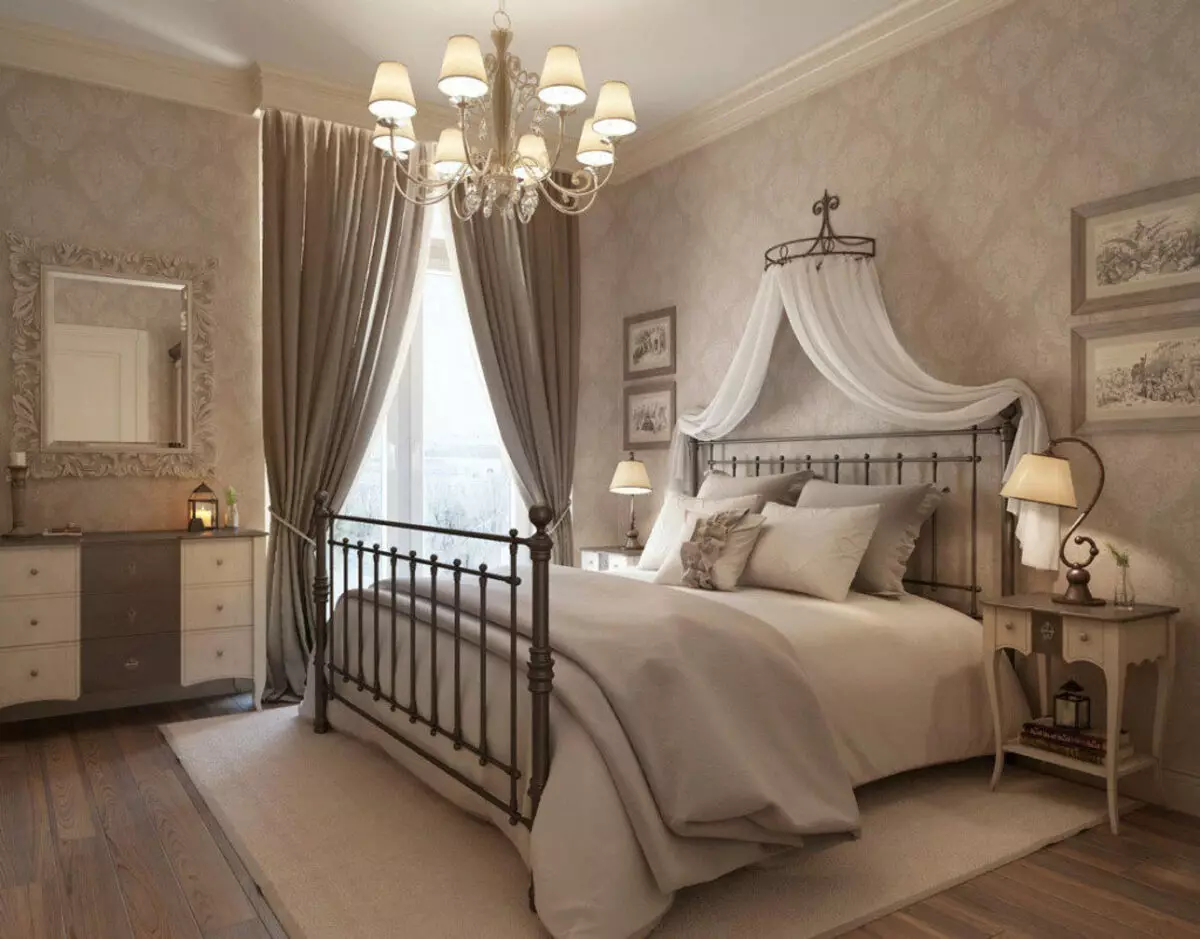 Англи хэв маягийн унтлагын өрөө (55 зураг): Дотоодын хөшиг, ханын цаасыг сонгох. Охидын болон эрэгтэй унтлагынхаа загварыг загварчлах сонголтууд, үндсэн мэдээлэл 9905_28