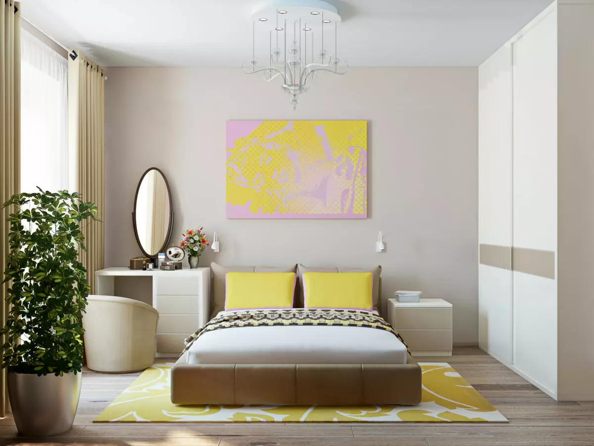 غرفة نوم بأسلوب عصري (102 صورة / صور): خيارات التصميم الداخلي. كيفية ترتيب غرفة بألوان زاهية؟ تصميم جميل بألوان بيضاء ورمادية حديثة 9914_37