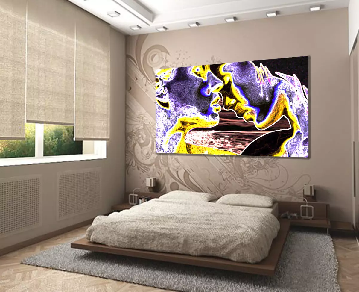غرفة نوم بأسلوب عصري (102 صورة / صور): خيارات التصميم الداخلي. كيفية ترتيب غرفة بألوان زاهية؟ تصميم جميل بألوان بيضاء ورمادية حديثة 9914_69