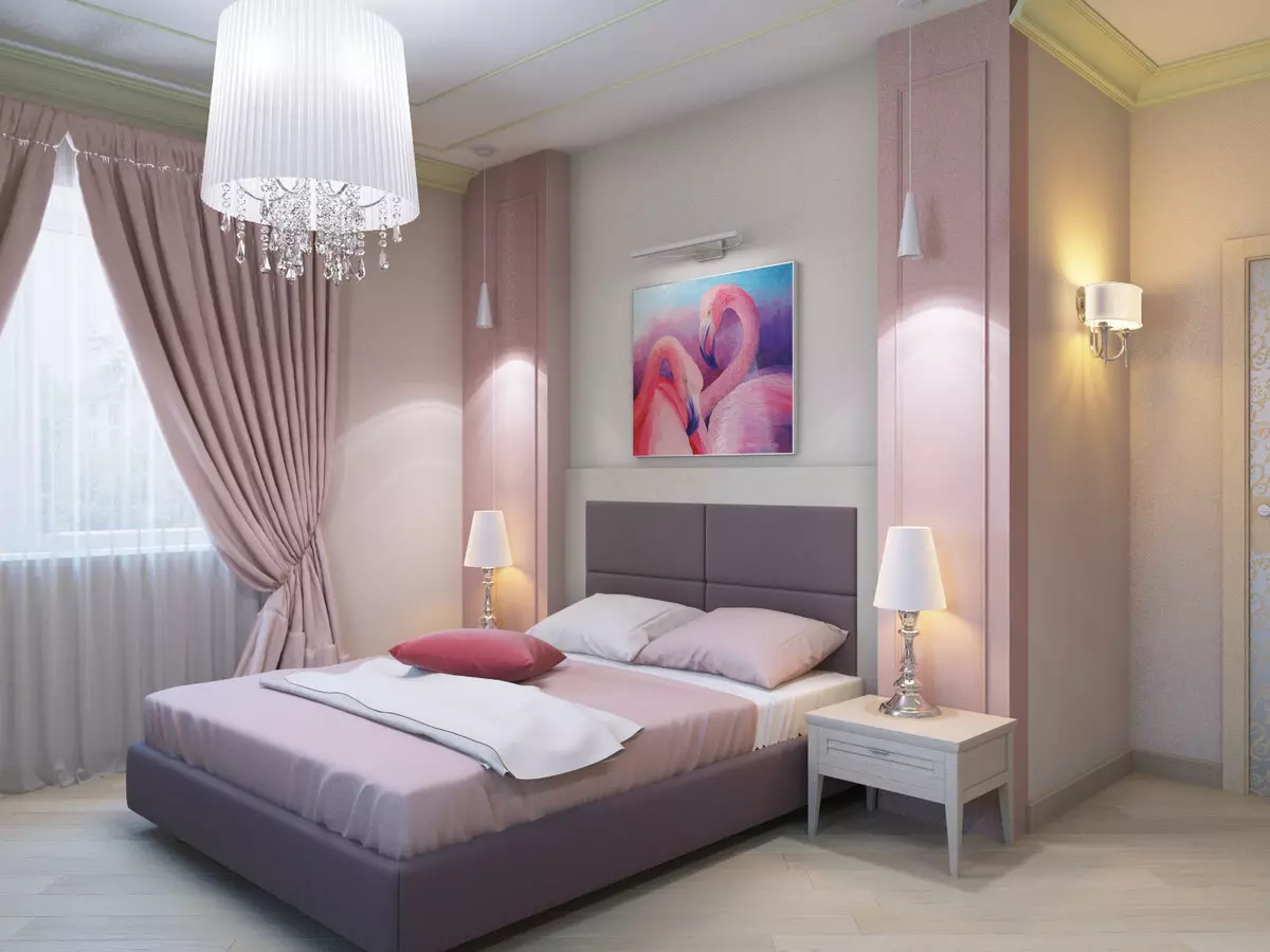 غرفة نوم بأسلوب عصري (102 صورة / صور): خيارات التصميم الداخلي. كيفية ترتيب غرفة بألوان زاهية؟ تصميم جميل بألوان بيضاء ورمادية حديثة 9914_8